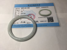 Load image into Gallery viewer, 58mm certified 100% natural Type A light green round cut jadeite jade bangle BP163-2778