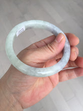 Load image into Gallery viewer, 61.5mm Certified Type A 100% Natural white/light purple/green Jadeite Jade bangle BF120-1933