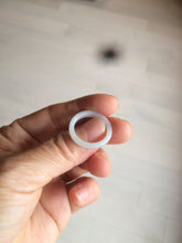 Load image into Gallery viewer, 100% natural type A white slim jadeite jade band ring BF53