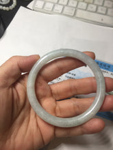 Load image into Gallery viewer, 58mm certified 100% natural Type A light green round cut jadeite jade bangle BP163-2778