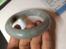 Load image into Gallery viewer, 54.8mm certified type A 100% Natural icy watery green/white/brown  jadeite jade bangle Z126-4403