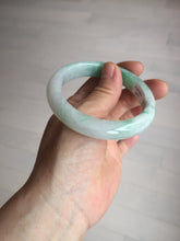 Load image into Gallery viewer, 56.1mm certified 100% natural  icy watery light white/sunny green jadeite jade bangle BN71-3879
