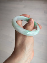 Load image into Gallery viewer, 56.1mm certified 100% natural  icy watery light white/sunny green jadeite jade bangle BN71-3879