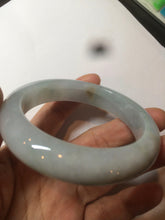 Load image into Gallery viewer, 54.8mm certified type A 100% Natural icy watery green/white/brown  jadeite jade bangle Z126-4403