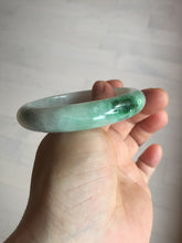 Load image into Gallery viewer, 56.1mm certified 100% natural  icy watery light white/sunny green jadeite jade bangle BN71-3879