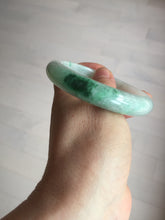Load image into Gallery viewer, 56.1mm certified 100% natural  icy watery light white/sunny green jadeite jade bangle BN71-3879