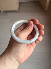 Load image into Gallery viewer, 54mm certified 100% natural Type A light yellow/white/purple/black(Wuji) round cut jadeite jade bangle BS9-9567