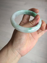 Load image into Gallery viewer, 56.1mm certified 100% natural  icy watery light white/sunny green jadeite jade bangle BN71-3879