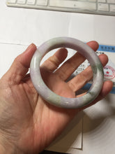 Load image into Gallery viewer, 61.5mm Certified Type A 100% Natural dark green/green/brown/black/purple chubby Jadeite bangle PB234-1099