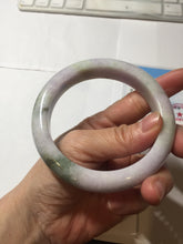 Load image into Gallery viewer, 61.5mm Certified Type A 100% Natural dark green/green/brown/black/purple chubby Jadeite bangle PB234-1099