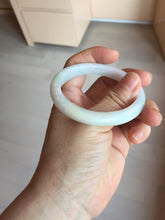 Load image into Gallery viewer, Shopify only 52mm certified type A 100% Natural sunny green/white/yellow oval jadeite jade bangle AR117-0264