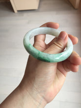 Load image into Gallery viewer, 56.1mm certified 100% natural  icy watery light white/sunny green jadeite jade bangle BN71-3879