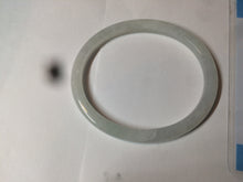 Load image into Gallery viewer, 51mm Certified Type A 100% Natural icy watery light green/white oval Jadeite Jade bangle AR91-1490