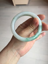 Load image into Gallery viewer, 56.1mm certified 100% natural  icy watery light white/sunny green jadeite jade bangle BN71-3879