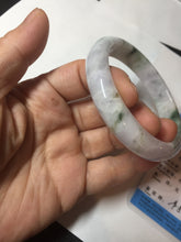 Load image into Gallery viewer, 56.6mm certificated Type A 100% Natural green purple white Jadeite Jade bangle BL66-6241