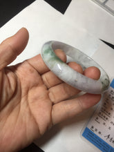 Load image into Gallery viewer, 56.6mm certificated Type A 100% Natural green purple white Jadeite Jade bangle BL66-6241