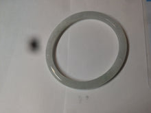 Load image into Gallery viewer, 51mm Certified Type A 100% Natural icy watery light green/white oval Jadeite Jade bangle AR91-1490