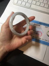 Load image into Gallery viewer, 56.8mm Certified Type A 100% Natural light green white jadeite Jade bangle GL48-13-4009