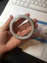 Load image into Gallery viewer, 56.8mm Certified Type A 100% Natural light green white jadeite Jade bangle GL48-13-4009