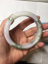 Load image into Gallery viewer, 61.5mm Certified Type A 100% Natural dark green/green/brown/black/purple chubby Jadeite bangle PB234-1099