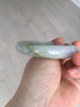 Load image into Gallery viewer, 60mm Certified Type A 100% Natural white/light purple/brown/yellow/gray (FU LU SHOU) Jadeite Jade bangle BF105-8658