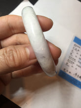 Load image into Gallery viewer, 56.6mm certificated Type A 100% Natural green purple white Jadeite Jade bangle BL67-6247