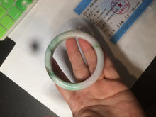 Load image into Gallery viewer, 55mm Certified 100% natural Type A sunny green/purple/white jadeite jade bangle BH29-5417