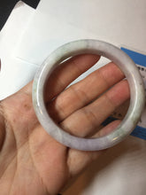 Load image into Gallery viewer, 56.6mm certificated Type A 100% Natural green purple white Jadeite Jade bangle BL67-6247