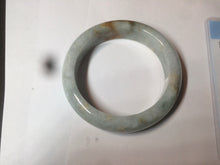 Load image into Gallery viewer, 53.5mm certified Type A 100% Natural light green/brown Jadeite Jade bangle AR93-0722
