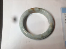 Load image into Gallery viewer, 53.5mm certified Type A 100% Natural light green/brown Jadeite Jade bangle AR93-0722