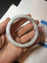 Load image into Gallery viewer, 56.6mm certificated Type A 100% Natural green purple white Jadeite Jade bangle BL67-6247