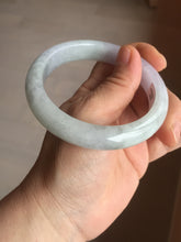 Load image into Gallery viewer, 58.7mm certified Type A 100% Natural icy watery green/purple Jadeite Jade bangle AU17-0866