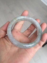 Load image into Gallery viewer, 59.2mm Certified Type A 100% Natural white/light purple/brown/yellow/gray(FU LU SHOU) Jadeite Jade bangle BF104-8634
