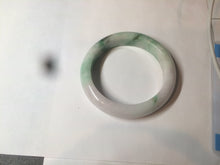 Load image into Gallery viewer, 55mm Certified 100% natural Type A sunny green/purple/white jadeite jade bangle BH29-5417
