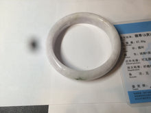 Load image into Gallery viewer, 61mm Certified type A 100% Natural green/white/purple Jadeite bangle BH30-5425