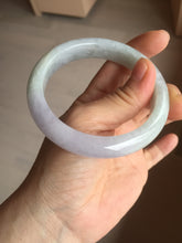 Load image into Gallery viewer, 58.7mm certified Type A 100% Natural icy watery green/purple Jadeite Jade bangle AU17-0866