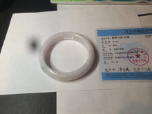 Load image into Gallery viewer, 61mm Certified type A 100% Natural green/white/purple Jadeite bangle BH30-5425