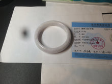 Load image into Gallery viewer, 61mm Certified type A 100% Natural green/white/purple Jadeite bangle BH30-5425
