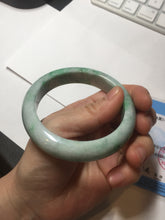 Load image into Gallery viewer, 55.7mm certified type A 100% Natural sunny green Jadeite Jade bangle B114-8228