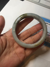 Load image into Gallery viewer, 57.5mm certified Type A 100% Natural dark green/brown/yellow Jadeite Jade bangle D142-4073