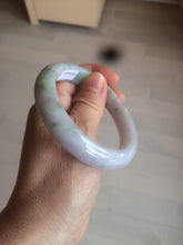 Load image into Gallery viewer, 56.5mm certified 100% natural type A sunny green/purple jadeite jade bangle BK66-4031