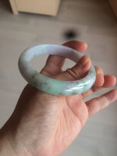 Load image into Gallery viewer, 56.5mm certified 100% natural type A sunny green/purple jadeite jade bangle BK66-4031