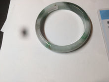 Load image into Gallery viewer, 56.5mm certificated Type A 100% Natural sunny green/dark green/white Jadeite Jade bangle Z132-2355