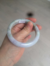 Load image into Gallery viewer, 56.5mm certified 100% natural type A sunny green/purple jadeite jade bangle BK66-4031