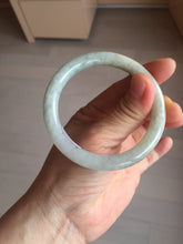 Load image into Gallery viewer, 54.5mm certified 100% natural Type A light green/yellow round cut jadeite jade bangle BS15-9560