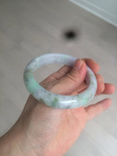 Load image into Gallery viewer, 56.5mm certified 100% natural type A sunny green/purple jadeite jade bangle BK66-4031