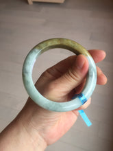 Load image into Gallery viewer, 57.4mm Certified Type A 100% Natural green/brown jadeite jade bangle E59-2113