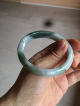 Load image into Gallery viewer, 56.5mm certificated Type A 100% Natural sunny green/dark green/white Jadeite Jade bangle Z132-2355