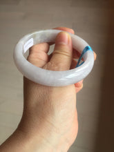 Load image into Gallery viewer, 56.5mm certified 100% natural type A purple/white/brown jadeite jade bangle E82-0824