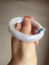 Load image into Gallery viewer, 56.5mm certified 100% natural type A purple/white/brown jadeite jade bangle E82-0824